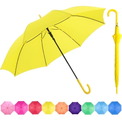 GENERIC Uv Stick Umbrella Auto Open Upf 50+ With J Hook Handle 50In