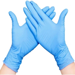 GENERIC Nitrile Disposable Gloves, Gloves Latex Free, Powder Free Gloves, Food Grade Gloves, 100 PC L Size In Blue