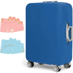 GENERIC Travel Suitcase Protective Cover, Washable Elastic Trolley Luggage Case Protector Bag With Luggage Waterproof Stickers