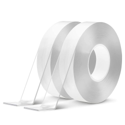 GENERIC Double Sided Tape Heavy Duty(2 Pack, Total 32.8Ft), Strong Sticky Tape Multipurpose Nano Tape, Removable &