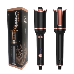 CHASING WOOD Hair Curler, Automatic Hair Curlers \w Adjustable 4 Temperatures And Timed Reminders, Fast Heating Ceramic Automatic Curling Iron