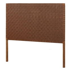 SOUTH SHORE CANADA South Shore Balka 63.5"w Woven Leather Headboard In Finish In Brown