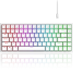 RK ROYAL KLUDGE Rk84 Wired RGB 75% Hot Swappable Mechanical Keyboard, 84 Keys Tenkeyless Tkl Gaming Keyboard W/programmable Software And