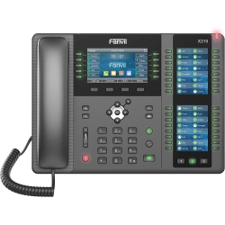 FANVIL X210 Enterprise Voip Phone, 4.3-Inch Color Display, Two 3.5-Inch Side Color Displays for Dss Keys. 20 Sip Lines, Dual-Port Gigabit Ethernet