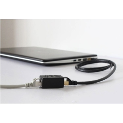 CHASING WOOD Network Double Connector Network Pass-Through Connector