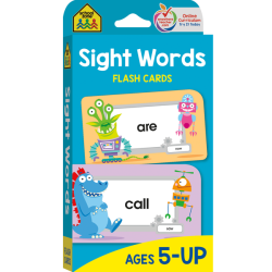 SCHOOL ZONE - Sight Words Flash Cards