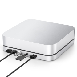 ELECIFE USB-C Hub \w Hard Drive Enclosure for Mac Mini M1, Type C Docking Station \w SATA SSD/hdd Slot, Dual USB 3.0/2.0 Port, Tf/sd Card Readers