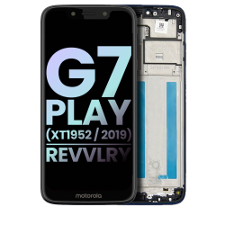 ESOURCE PARTS Replacement Lcd Assembly \w Frame Compatible for Motorola Moto G7 Play (Xt1952Dl / 2019) / T-Mobile Revvlry (Genuine Oem) (Starry Black)