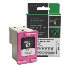 CLOVER IMAGING Refurbished (Excellent)- Group Remanufactured Tri-Color Ink Cartridge for HP 63 - (118131)