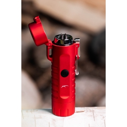 SIZZLE LIGHTERS Survival USB Rechargeable Plasma Arc Lighter Waterproof Led Flashlight Electric Windproof Outdoor Camping Hiking Compact Wearable