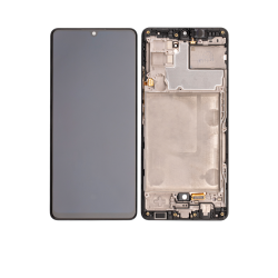 ESOURCE PARTS Refurbished (Excellent) - Replacement Oled Assembly With Frame Compatible for Samsung Galaxy A42 5G (A426 / 2020) (Prism Dot Black)