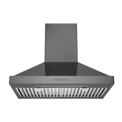 HAUSLANE 30" Wall Mounted Stainless Steel Range Hood In Black