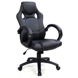 TYGERCLAW Executive High Back Gaming Style Chair In Black/blue