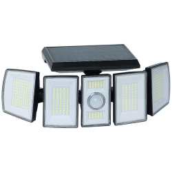 LIVINGBASICS 5 Rotatable Garden And Outdoor Lighting, Head Waterproof Motion Sensor Wireless Solar Security Lights -