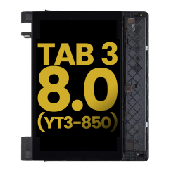 ESOURCE PARTS Refurbished (Excellent) - Lcd Assembly With Frame Compatible for Lenovo Yoga Tab 3 8.0" (Yt3-850) (Black) (Refurbished)