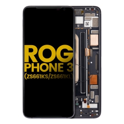 ESOURCE PARTS Refurbished (Excellent) - Oled Assembly With Frame Compatible for Asus Rog Phone 3 (Zs661Ks / Zs661Kl) (All Colors)