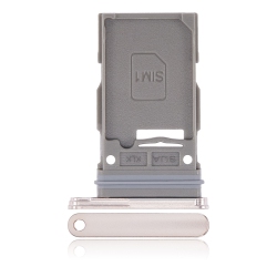 ESOURCE PARTS Replacement Single Sim Card Tray Compatible for Samsung Galaxy S22 5G (Pink Gold)