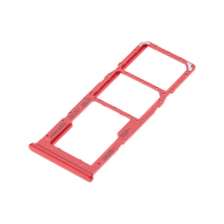 ESOURCE PARTS Replacement Dual Sim Card Tray Compatible for Samsung Galaxy A12 (A125 / 2020) (Red)