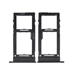 ESOURCE PARTS Replacement Single Sim Card Tray Compatible for Samsung Galaxy A51 5G (A516 / 2020) (Prism Cube Black)