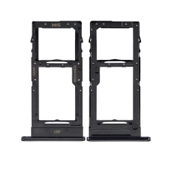 ESOURCE PARTS Replacement Dual Sim Card Tray Compatible for Samsung Galaxy A51 5G (A516 / 2020) (Prism Cube Black)