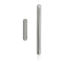 ESOURCE PARTS Replacement Hard Buttons (Power & Volume) Compatible for Motorola Moto G8 (Xt2045-1 / 2020) / G Fast (Xt2045-3 / 2020) (Silver) (Us