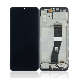 ESOURCE PARTS Refurbished (Excellent) - Replacement Lcd Assembly \w Frame Compatible for Samsung Galaxy A03S (A037F / 2021) (Dual Sim) (Micro USB