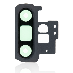 ESOURCE PARTS Replacement Back Camera Lens With Bracket / Bezel Compatible for Samsung Galaxy Note 10 Plus / 5G (Aura Black)
