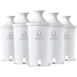 BRITA Water Filter Pitcher Advanced Replacement Filters, 5 Count