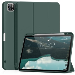 DOLAER J Case for Ipad Pro 12.9 6Th Generation 2022, 5Th Generation 2021 \w Pencil Holder, Slim Stand Soft Back Shell Smart Cover for Ipad 12.9 6Th