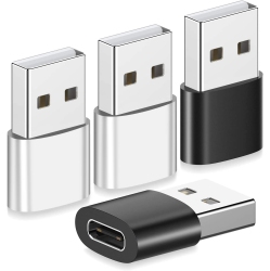 GENERIC USB C to USB Adapter, USB C Female to USB Male Adapter[ 4 Pack] USB-C Adapter A Female Type C Charging Cable Adapter