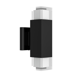 BAZZ Luvia Outdoor Integrated Led Wall Fixture Light Scone 18W 900Lumens 3000K 80+Cri, W22042Bk