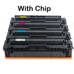 MAX SAVING - (With Chip) 1 Set (K, C, M, Y) Compatible Toner Cartridge for HP 215A, W2310A, W2311A, W2312A, W2313A, Laserjet Pro M155A, M155Nw, Mfp