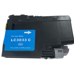 TONER4U - I Ink Cartridge Lc3033 Xxl Compatible Extra High Yield for Brother Lc3033 Mfc-J805Dw, Mfc-J995Dw, Mfc-J995Dwx In Cyan