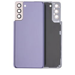 ESOURCE PARTS Replacement Back Cover Glass With Camera Lens Compatible for Samsung Galaxy S21 Plus (Service Pack) (Phantom Violet)