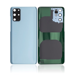 ESOURCE PARTS Replacement Back Cover Glass With Camera Lens Compatible for Samsung Galaxy S20 Plus (Service Pack) (Cloud Blue)