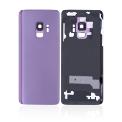 ESOURCE PARTS Replacement Back Cover Glass With Camera Lens Compatible for Samsung Galaxy S9 (Service Pack) (Lilac Purple)
