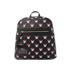 FAST FORWARD Minniee Mouse All Over Print Backpack for Kids - 10" Shoulder Backpack In Black