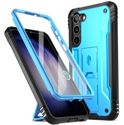 HLD Case for Samsung Galaxy S23 5G 6.1" (2023), Built-In Screen Protector Work \w Fingerprint Id, Full Body Rugged Shockproof Protective Cover Case