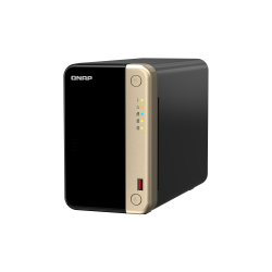 QNAP Ts-264-8G-Us 2 Bay High-Performance Desktop Nas \w Intel Celeron Quad-Core Processor, M.2 PCie Slots And Dual 2.5GBe (2.5G/1G/100M) Network