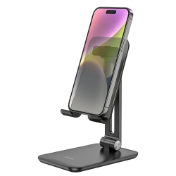 CSMART [Cs] Universal Phone Desk Stand Foldable Cellphone Mount Holder for Iphone Ipad Cell Phone Smartphone Tablet In Black