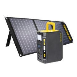 ROCKSOLAR Weekender Max Pro 250W Portable Power Station + 60W Foldable Solar Panel Solar Generator Kit