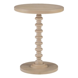 LINON Tara Wood Spindle Side Table In Natural