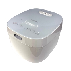 BUFFALO 1.0L 5 Cups Titanium Multi-Function Induction Heating Smart Cooker In White