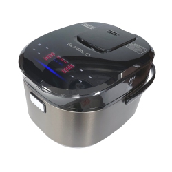 BUFFALO 1.5L 8 Cups Titanium Multi-Function Induction Heating Smart Cooker In Grey