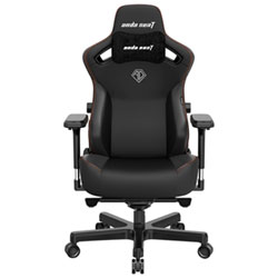 Anda Seat Kaiser 3 XL Ergonomic Genuine Leather Gaming Chair - Black