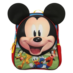 BIOWORLD Mickey Mouse Friends Kids 14" Mini Backpack With Ears