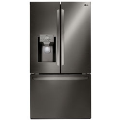 LG 36" 27.7 Cu. Ft. French Door Refrigerator w/ Water & Ice Dispenser (LRFS28XBS) - Stainless Steel