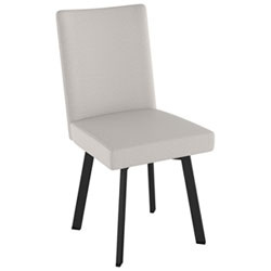 Elmira Contemporary Polyester Dining Chair - Black/Bronze