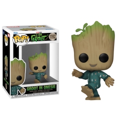 FUNKO Pop Marvel I Am Groot Vinyl Bobble-Head Groot In Onesie (Dancing) #1192