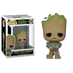 FUNKO Pop Marvel I Am Groot Vinyl Bobble-Head Groot With Grunds #1194